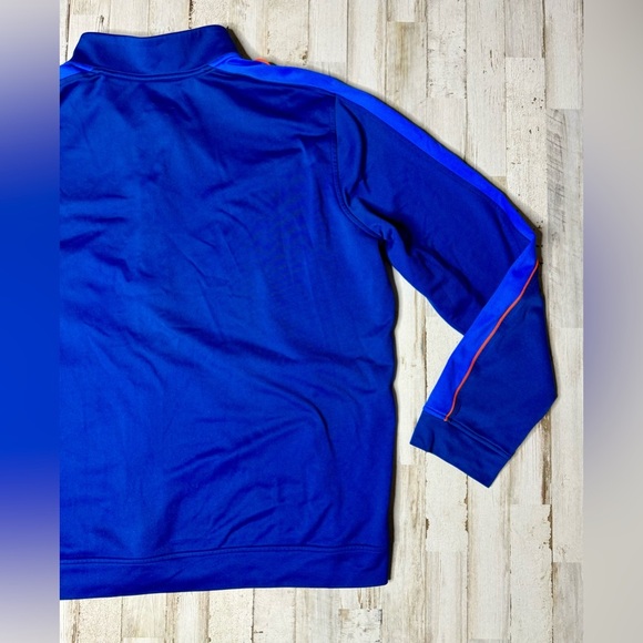 Under Armour Jacket Mens 2XL Full Zip Activewear Mock Neck Blue Long Sleeve - Picture 12 of 13